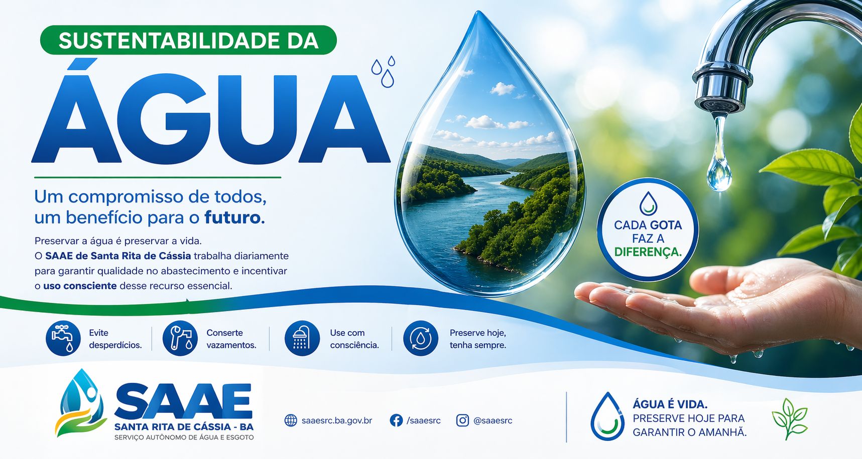 Sustentabilidade da Água: compromisso com o presente e o futuro